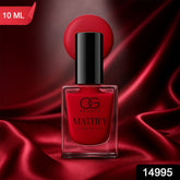 OG Beauty Red Carnival Mattify Nail Paint (10 ML / 1 Pc)